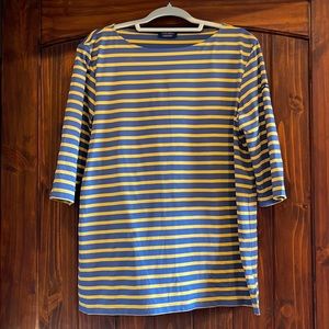 Saint James from France stripes stretch top size large